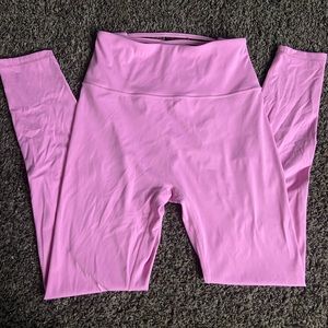 Pink Workout Leggings Scrunchy Butt Brand Fit Booty Size Large FULL LENGTH